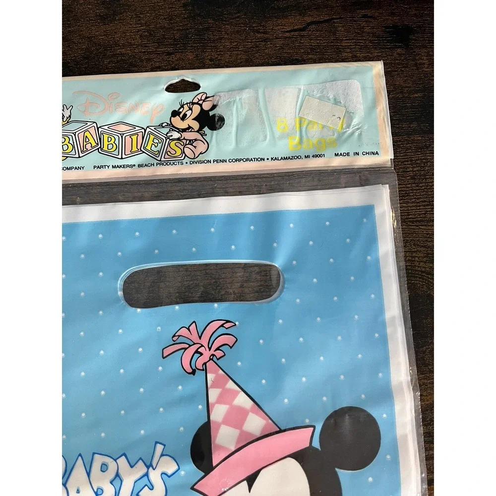 Vintage Disney Babies Baby Mickey Birthday Party Favor Loot Bags 16 Count